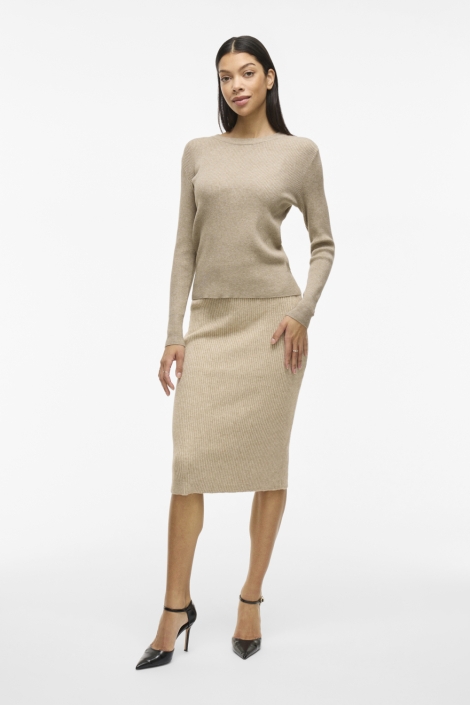 Vila vicomfy o-neck l/s knit top- noos